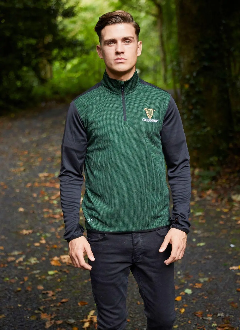 Guinness Quarter Zip Long Sleeve Performance Top
